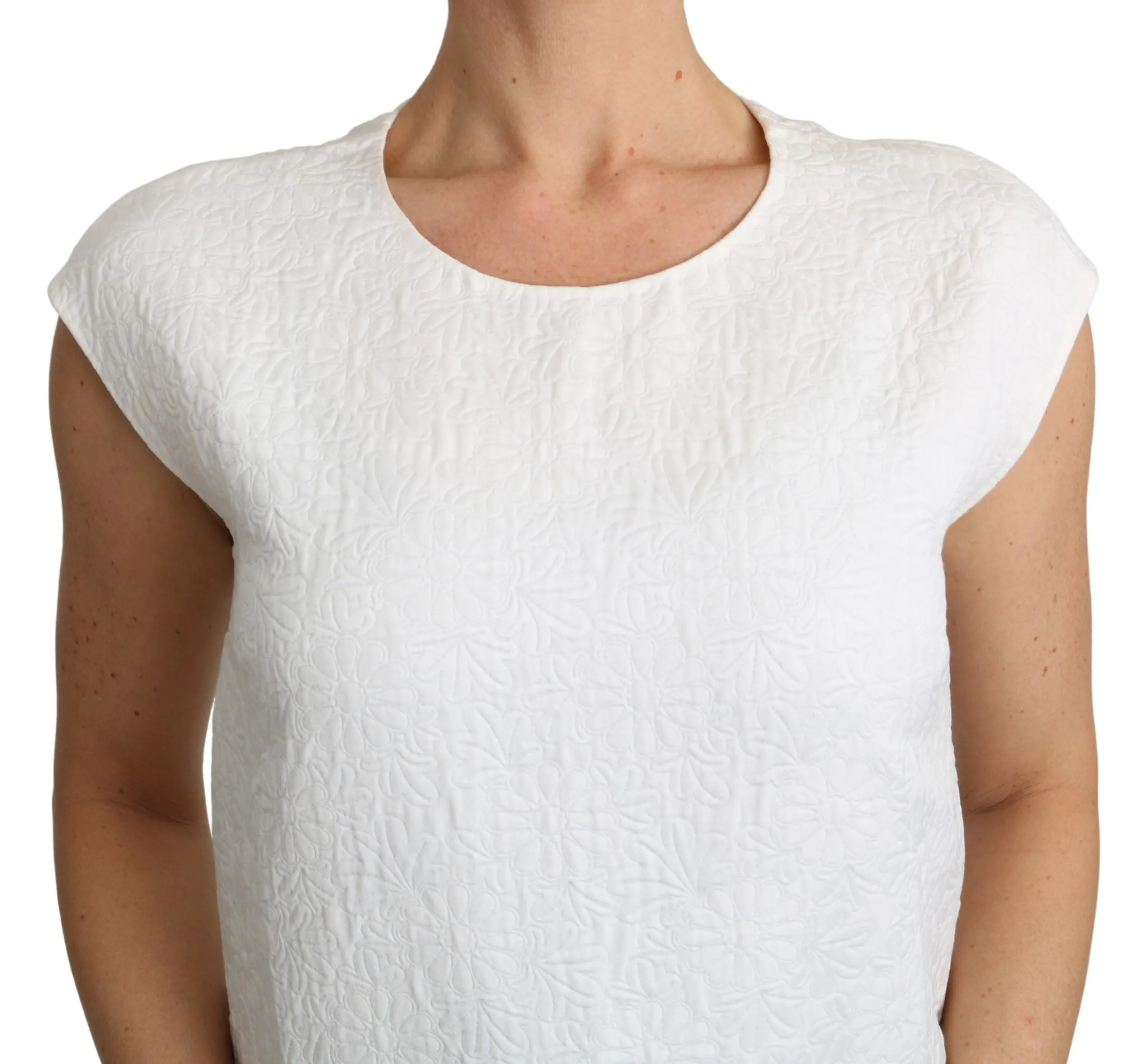 Elegant White Cotton Blend Blouse sold by Louxly product image thumbnail 3