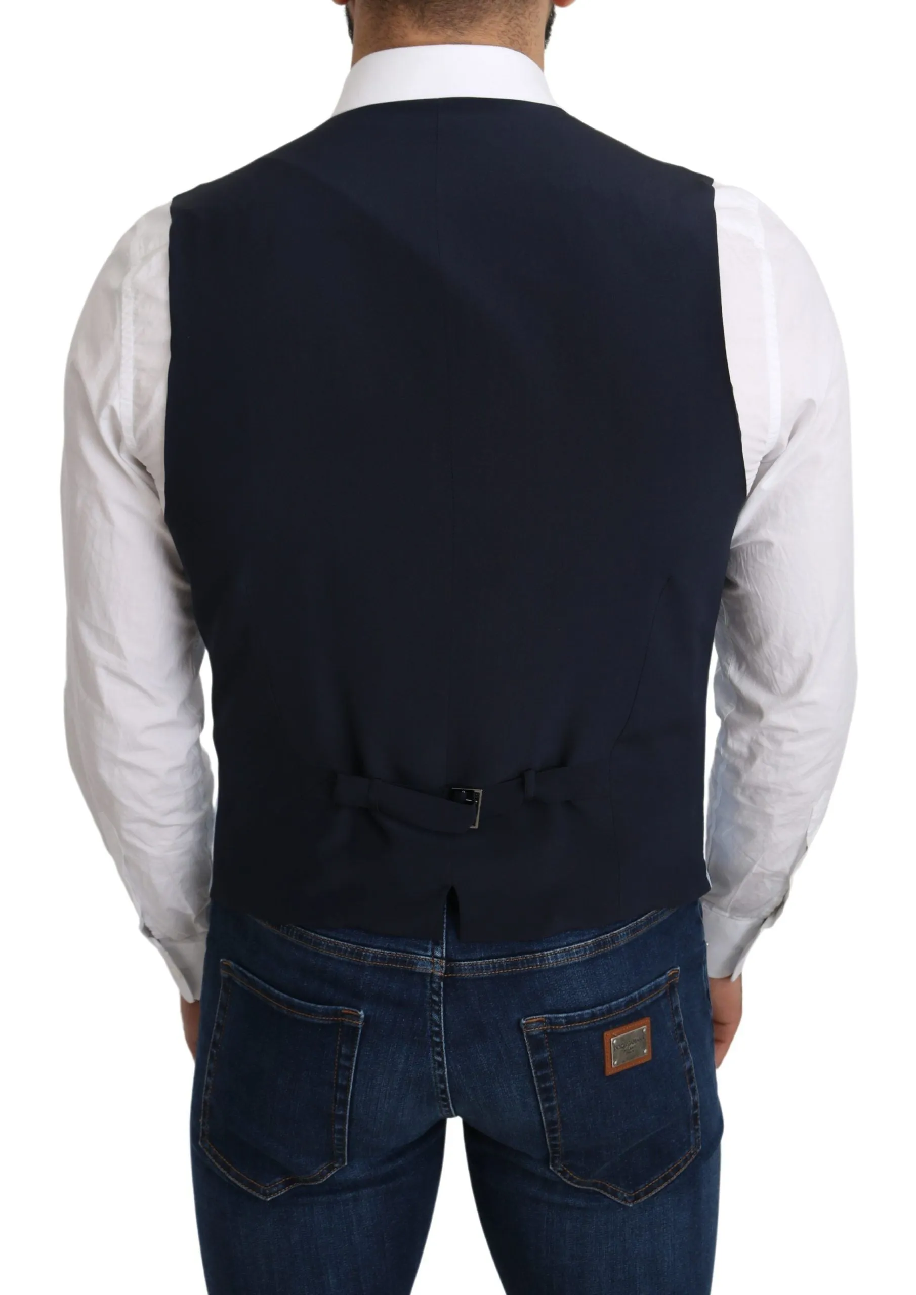 Elegant Azure Men's Formal Vest sold by Louxly product image thumbnail 3