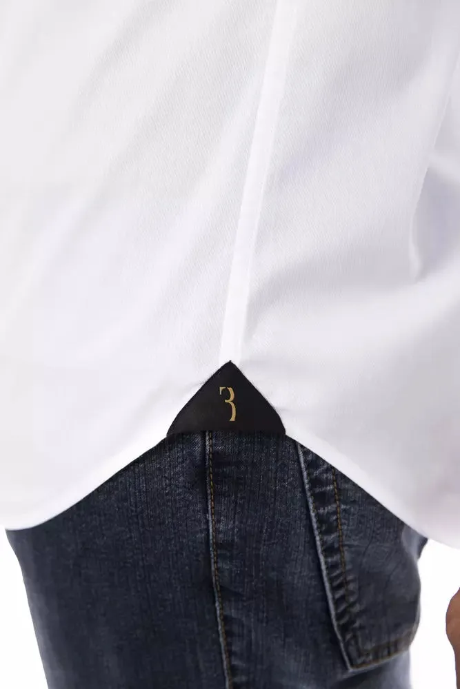 White Cotton Men Shirt sold by Louxly product image thumbnail 4