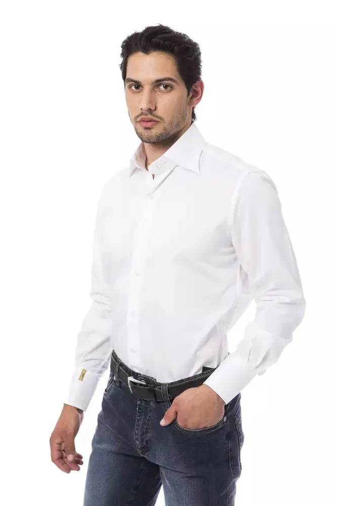White Cotton Men Shirt sold by Louxly product image thumbnail 2