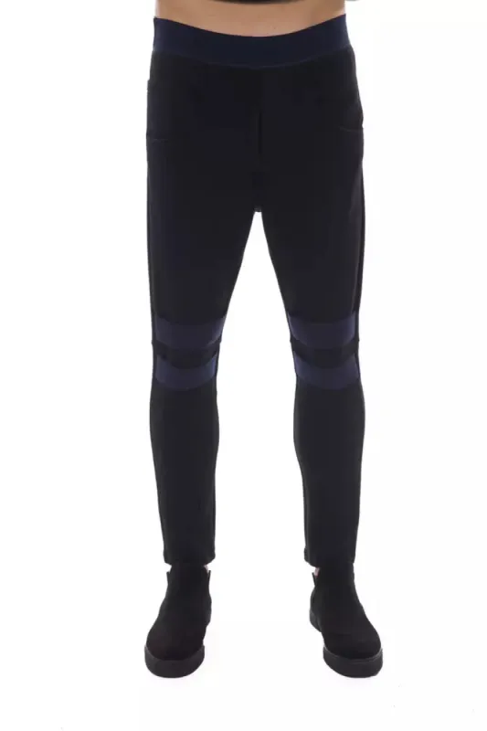 Black Viscose Men Pants sold by Louxly