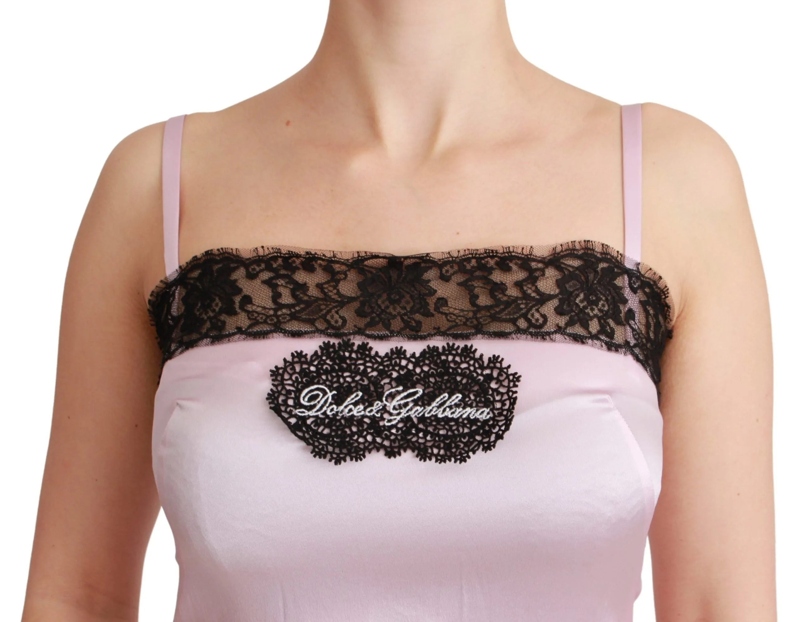 Elegant Silk Lace Detail Tank Top sold by Louxly product image thumbnail 2