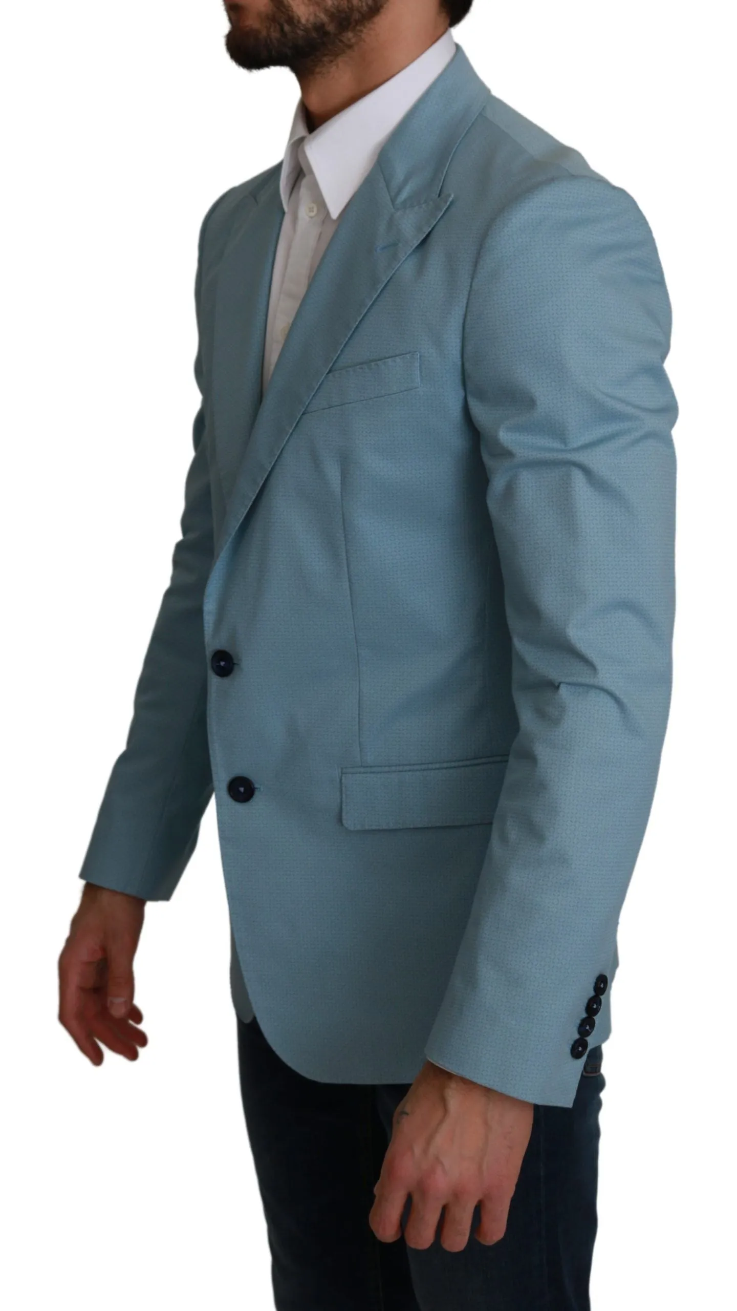 Elegant Blue Fantasy Pattern Blazer sold by Louxly product image thumbnail 2