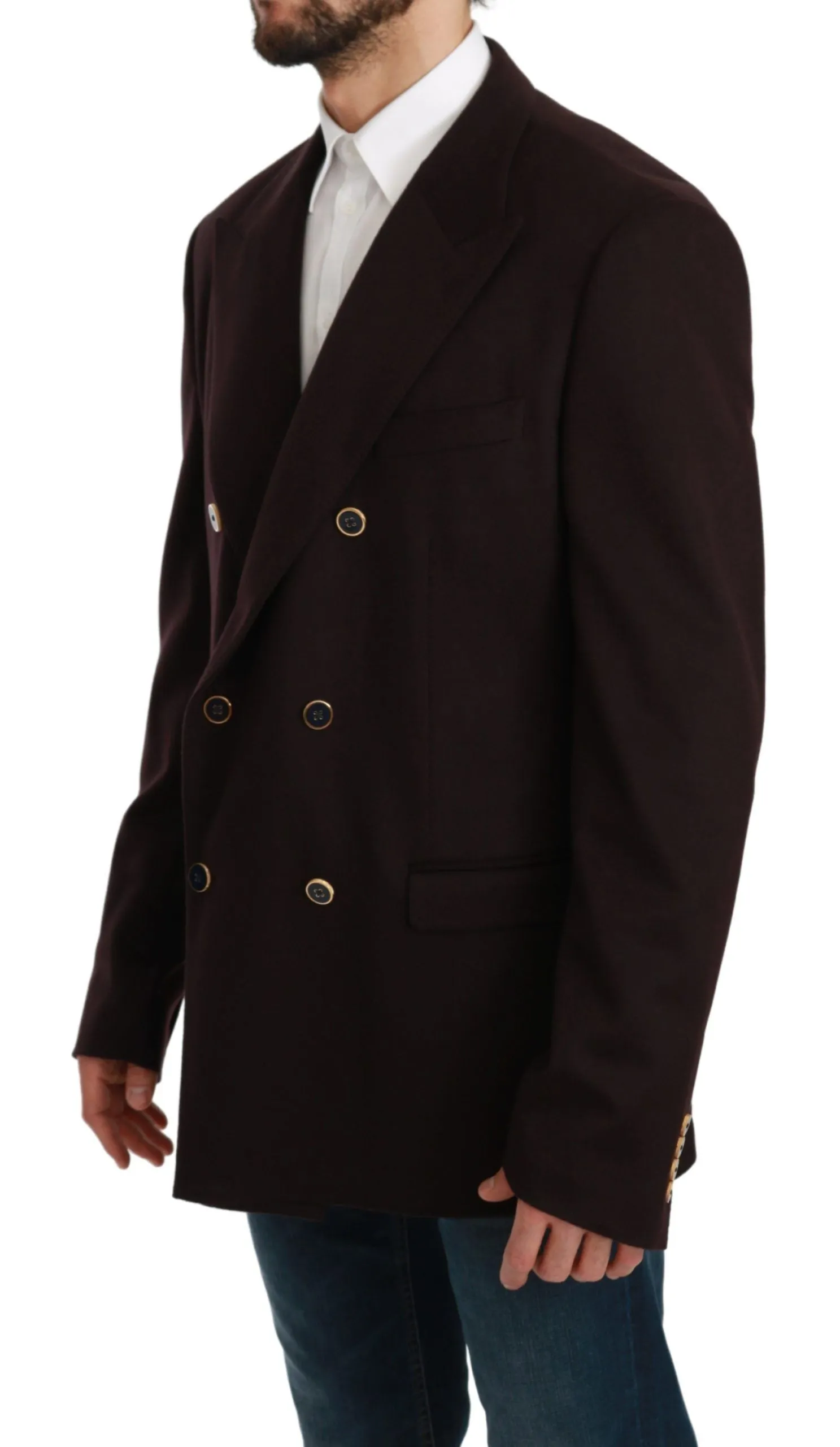 Elegant Bordeaux Taormina Cashmere Blazer sold by Louxly product image thumbnail 2