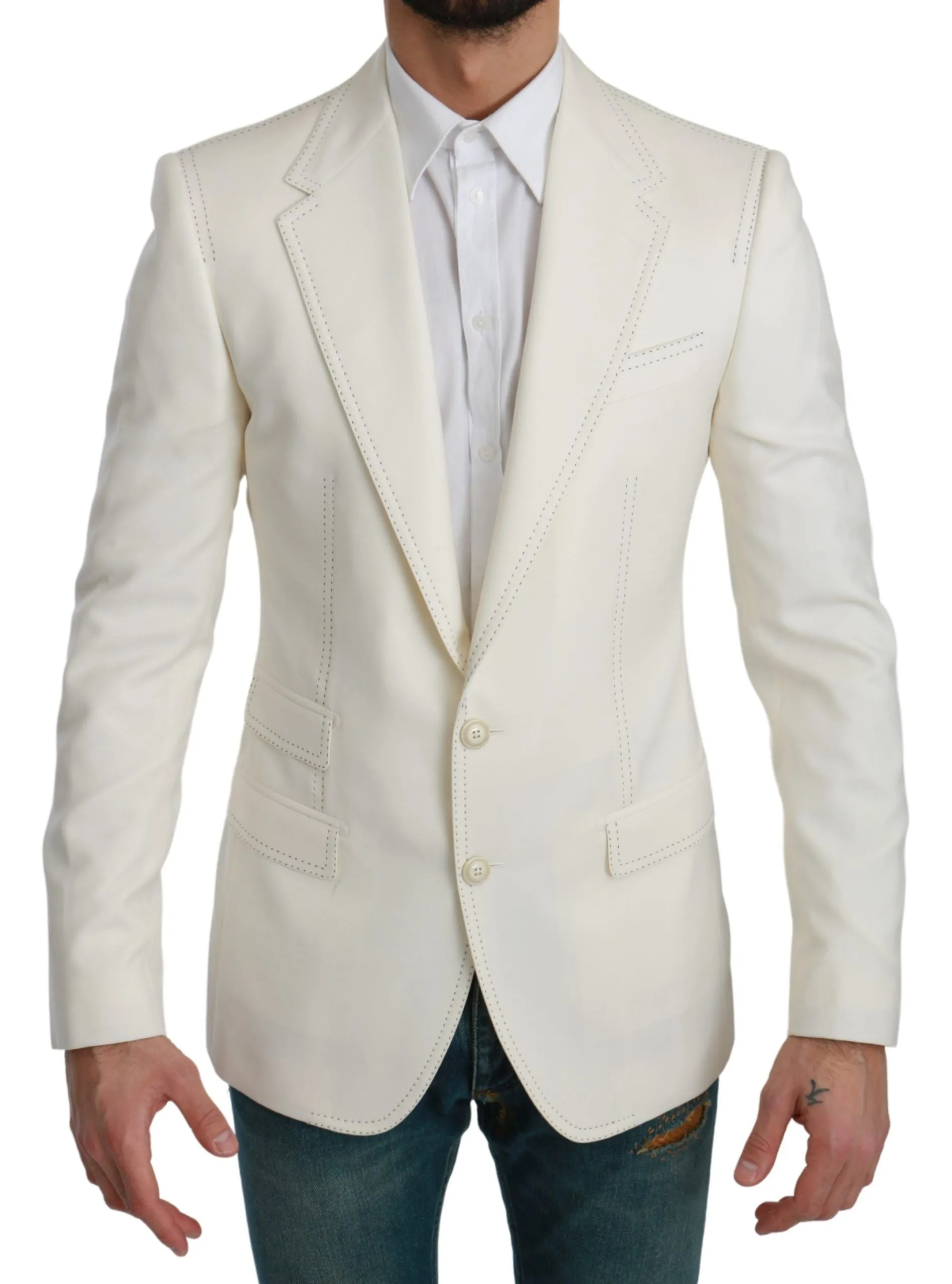 Elegant Slim Fit Virgin Wool Blazer sold by Louxly