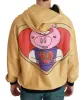 Exquisite Gold Hooded Cotton Sweater sold by Louxly