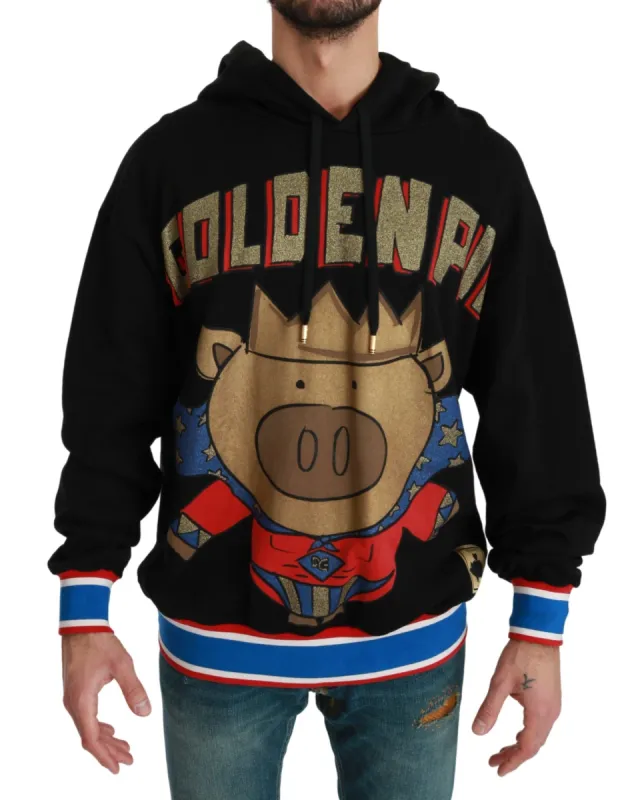 Elegant Hooded Pullover With Regal Motif sold by Louxly