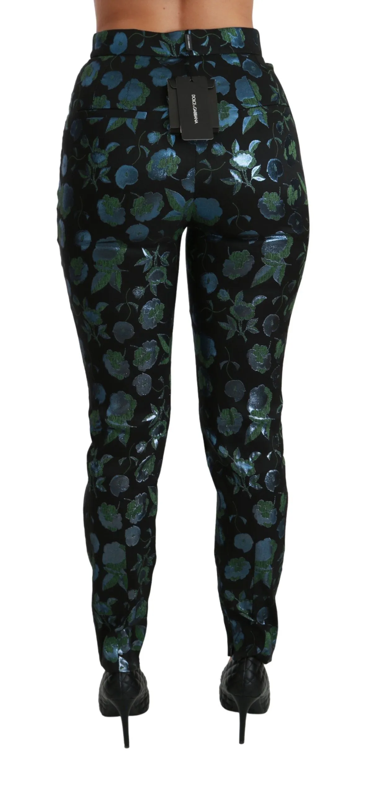 Floral High Waist Skinny Trousers sold by Louxly product image thumbnail 5