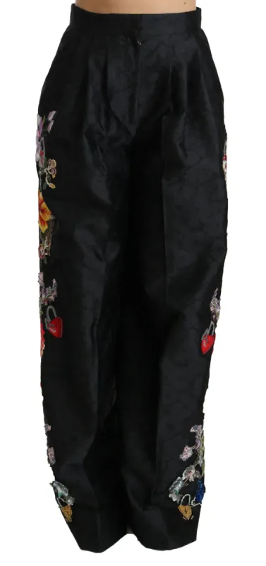 Elegant High Waist Wide Leg Floral Pants sold by Louxly