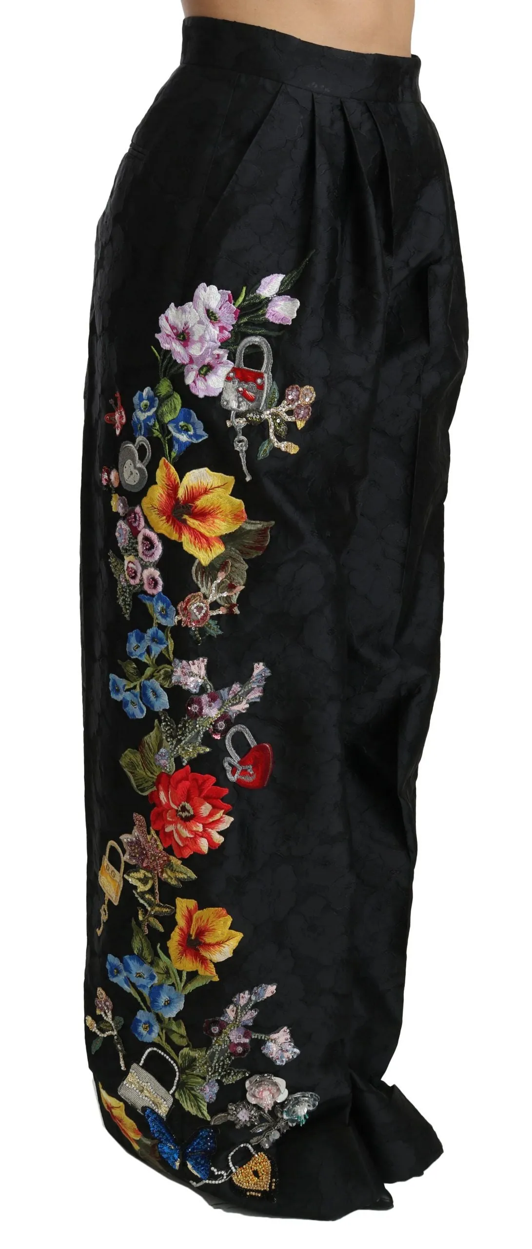 Elegant High Waist Wide Leg Floral Pants sold by Louxly product image thumbnail 3