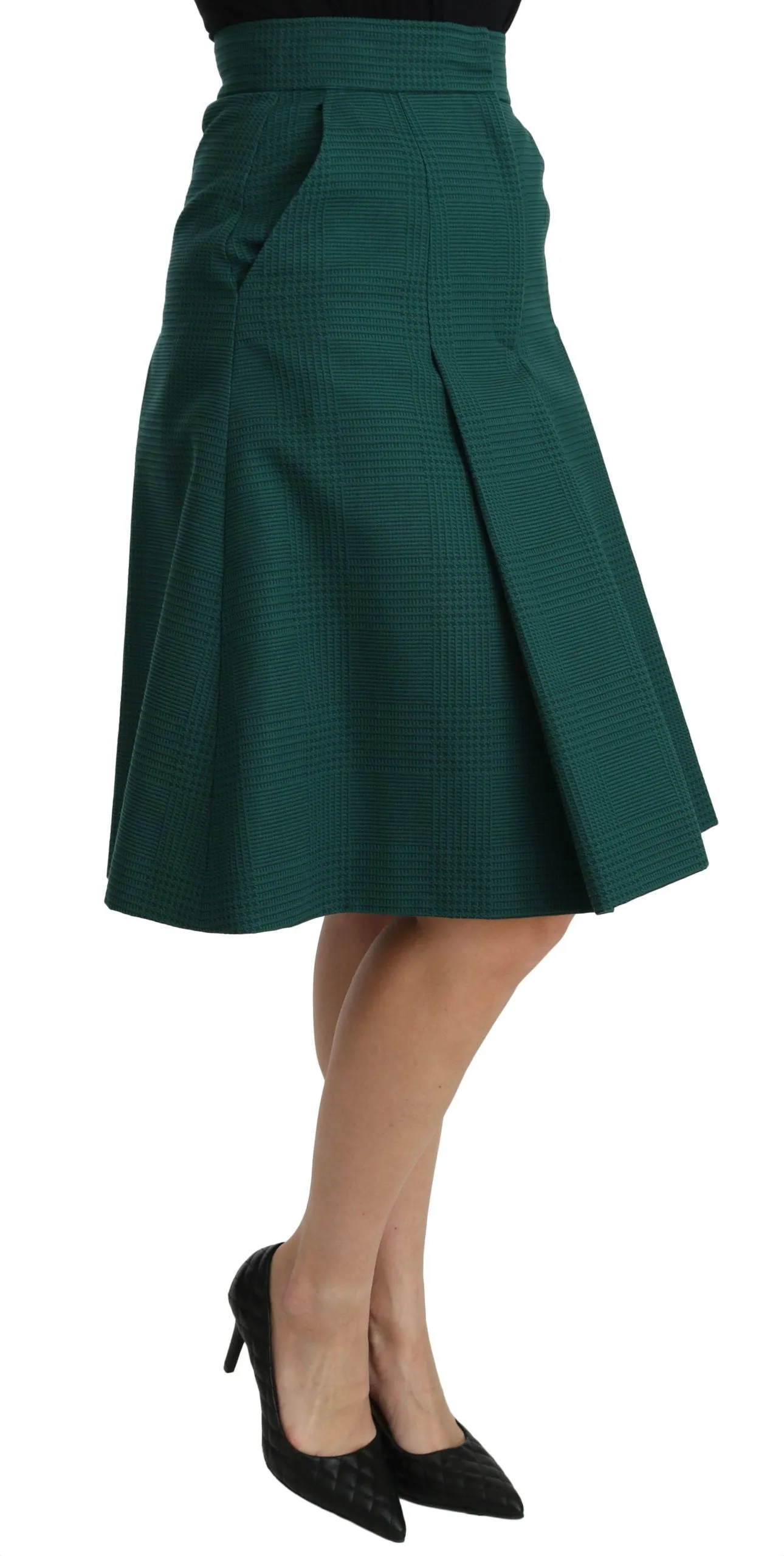 Elegant High Waist Knee Length Skirt sold by Louxly product image thumbnail 2