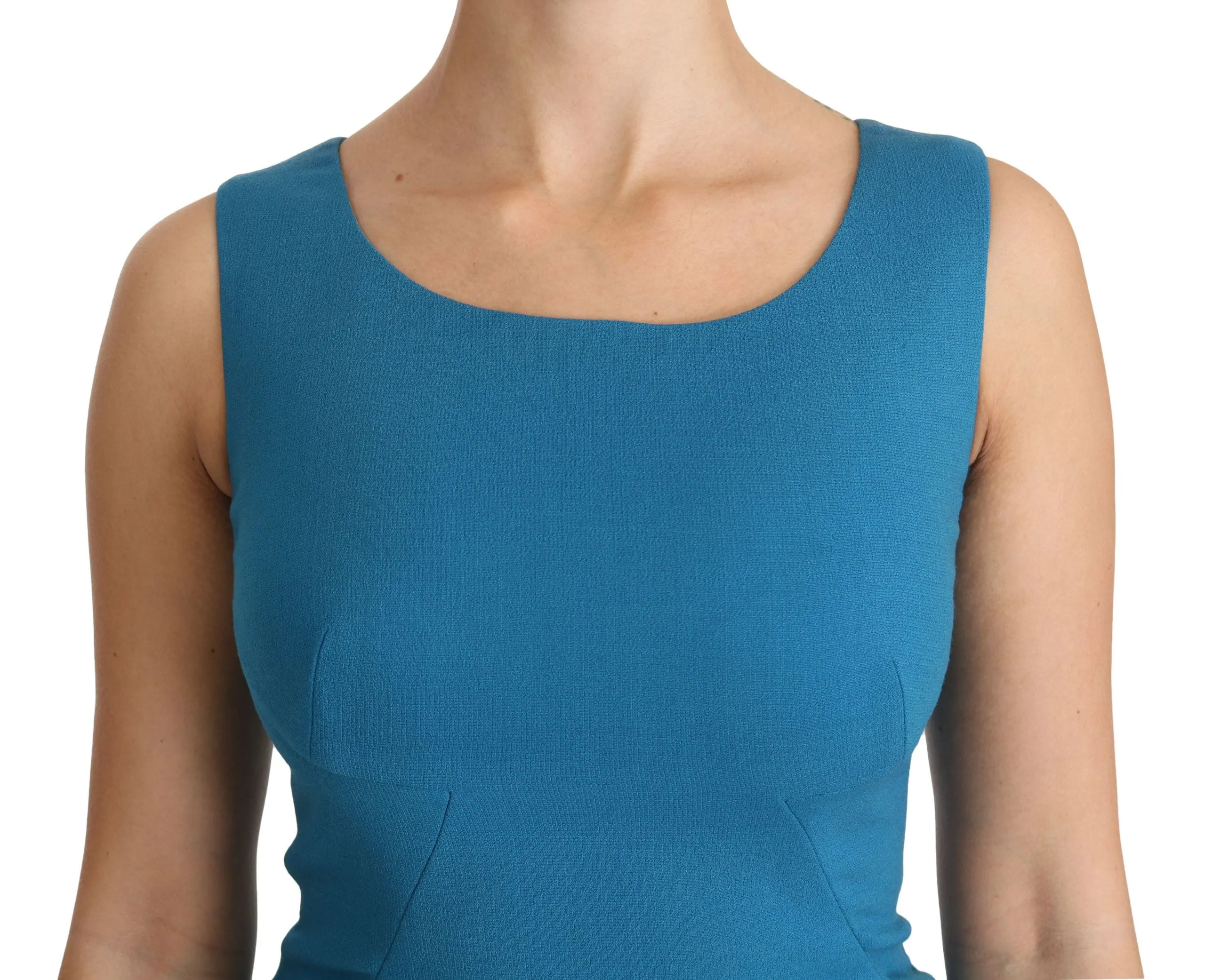 Elegant Sheath Knee-Length Wool Dress sold by Louxly product image thumbnail 5