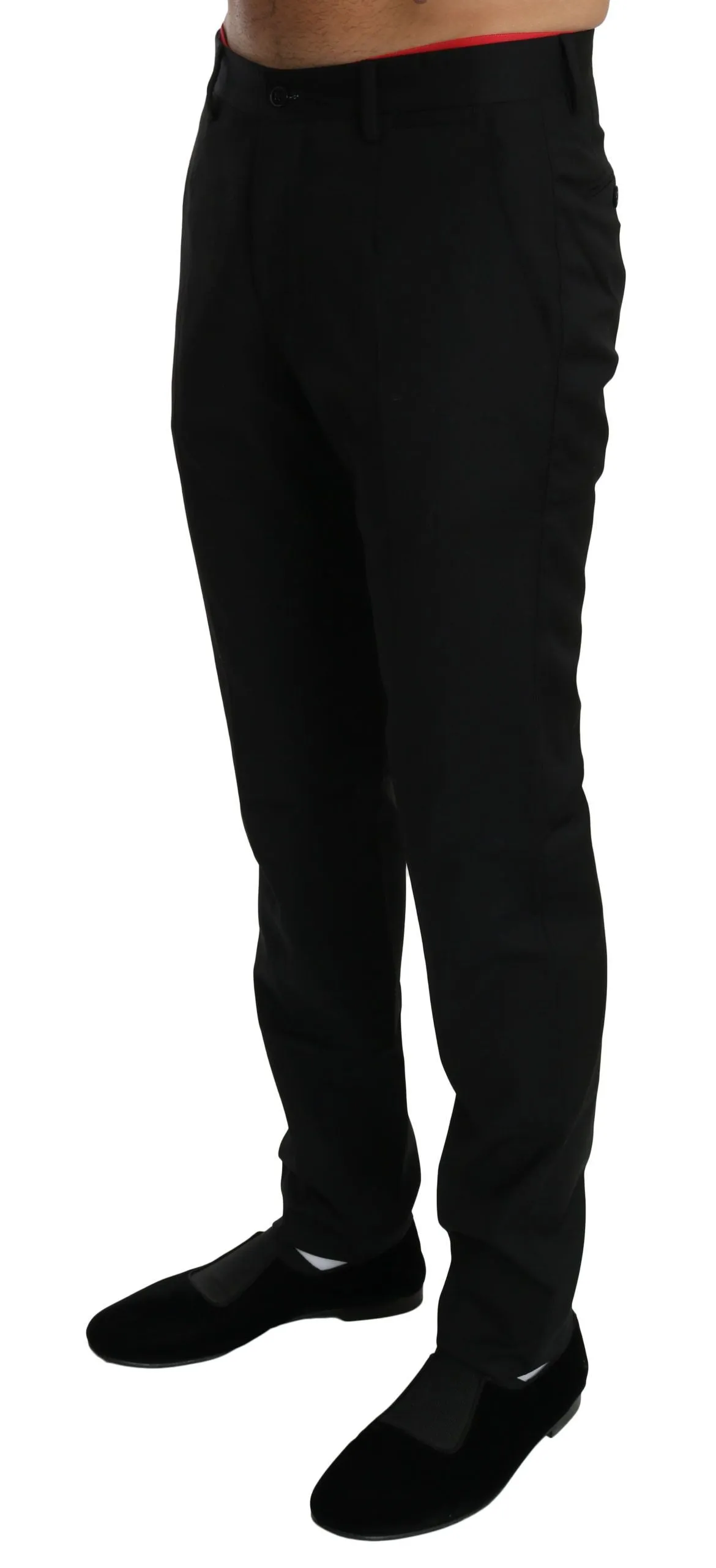 Elegant Black Wool Dress Pants sold by Louxly product image thumbnail 2