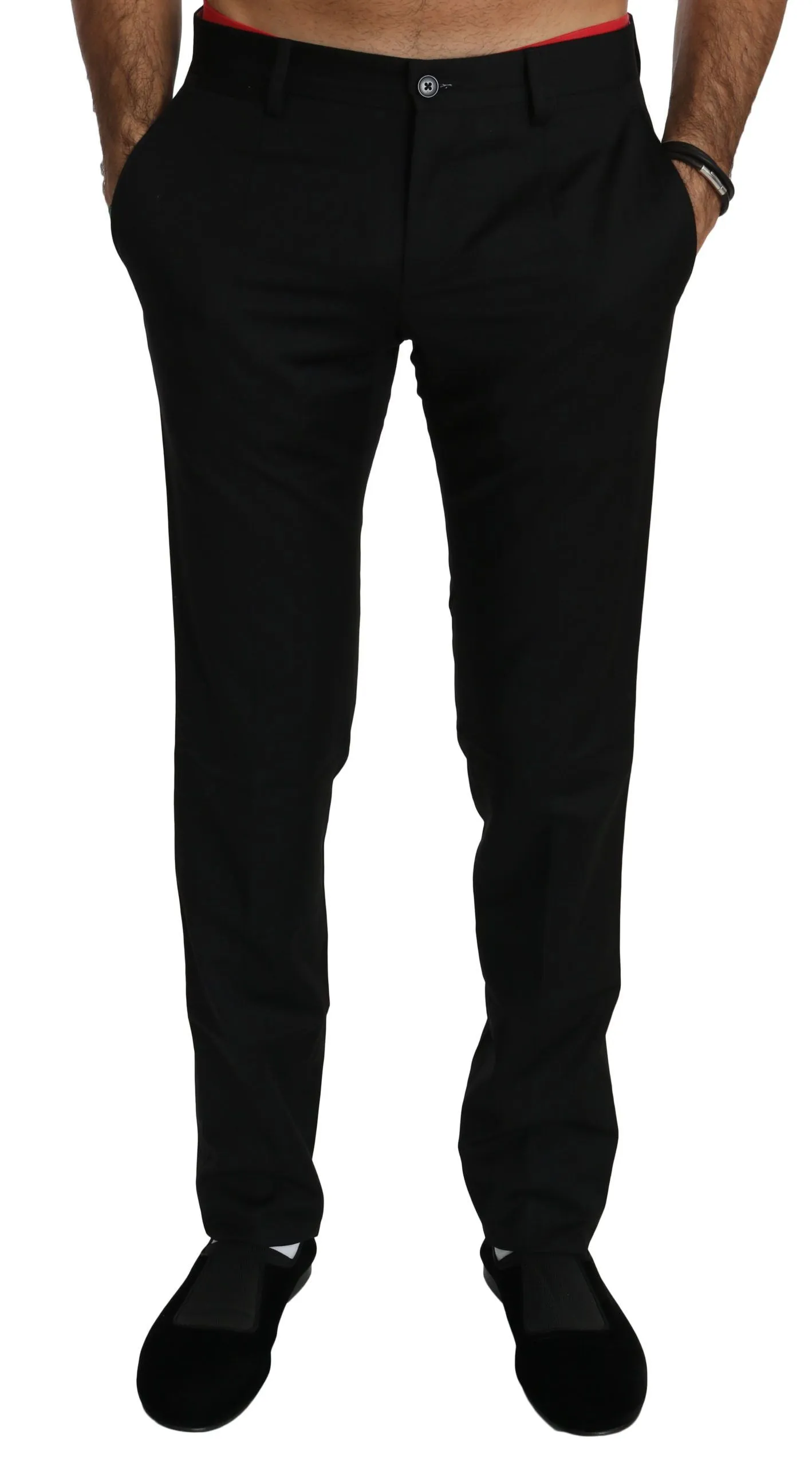 Elegant Black Wool Dress Pants sold by Louxly