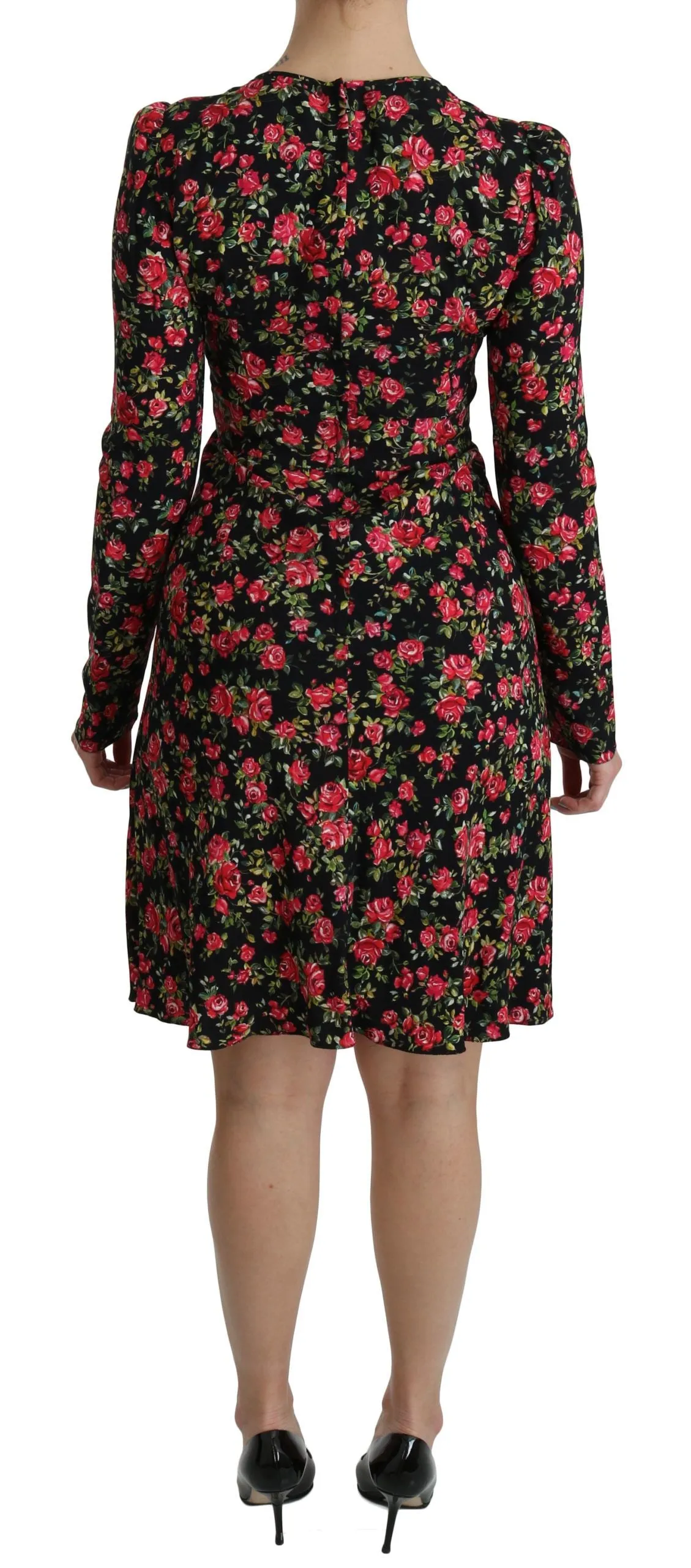 Floral A-Line Viscose Knee Length Dress sold by Louxly product image thumbnail 4