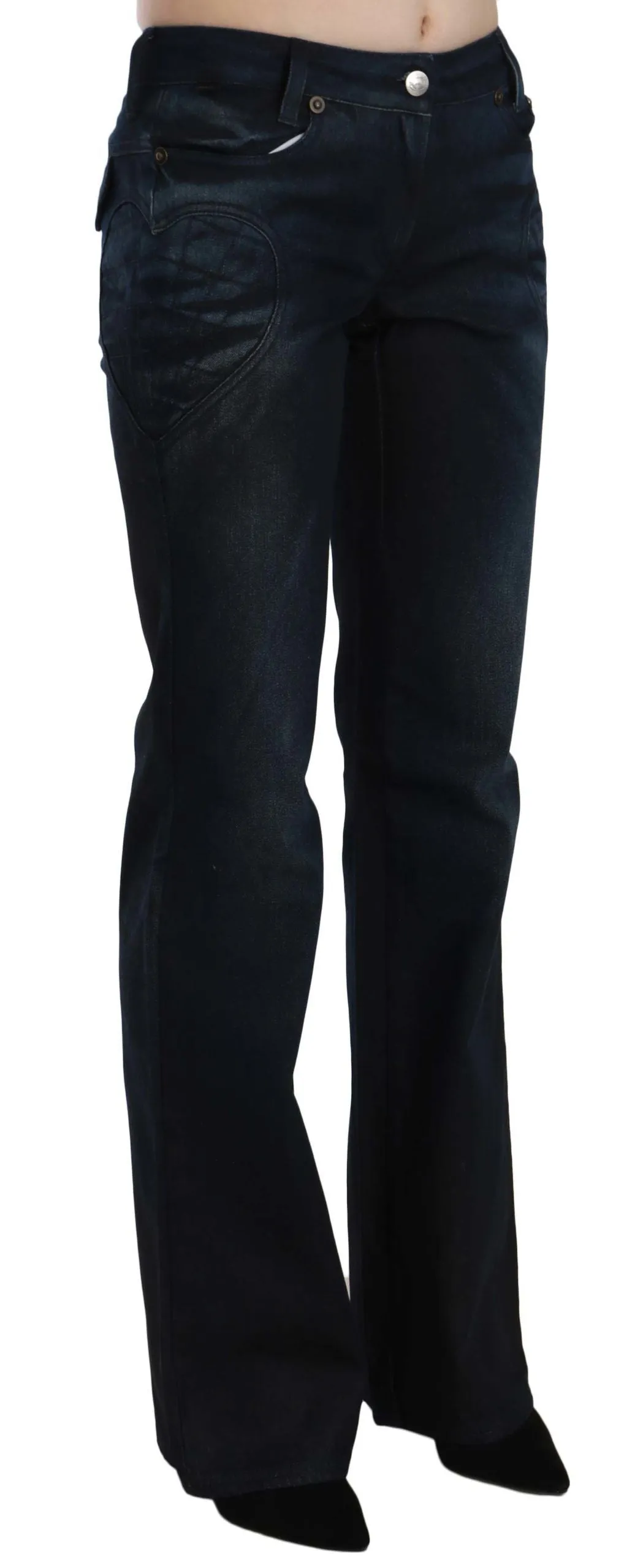 Chic Mid Waist Straight Denim Pants sold by Louxly product image thumbnail 2