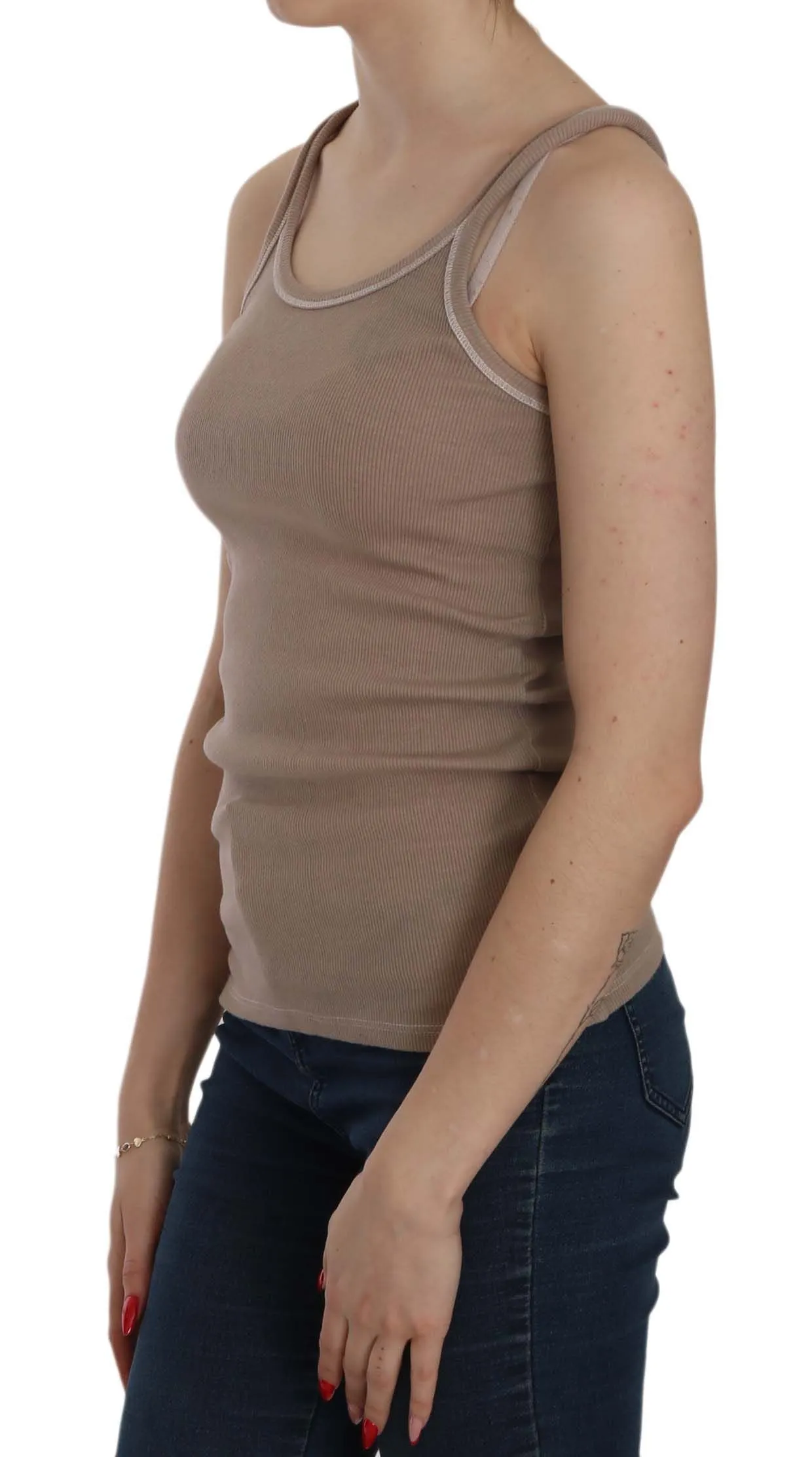 Chic Brown Sleeveless Spaghetti Strap Top sold by Louxly product image thumbnail 3