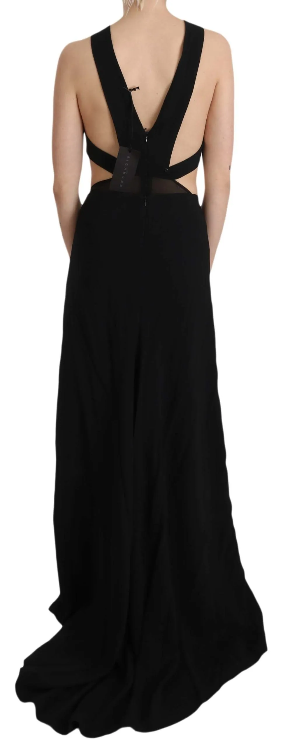Elegant Flare Maxi Evening Dress with Crystal Accents sold by Louxly product image thumbnail 3