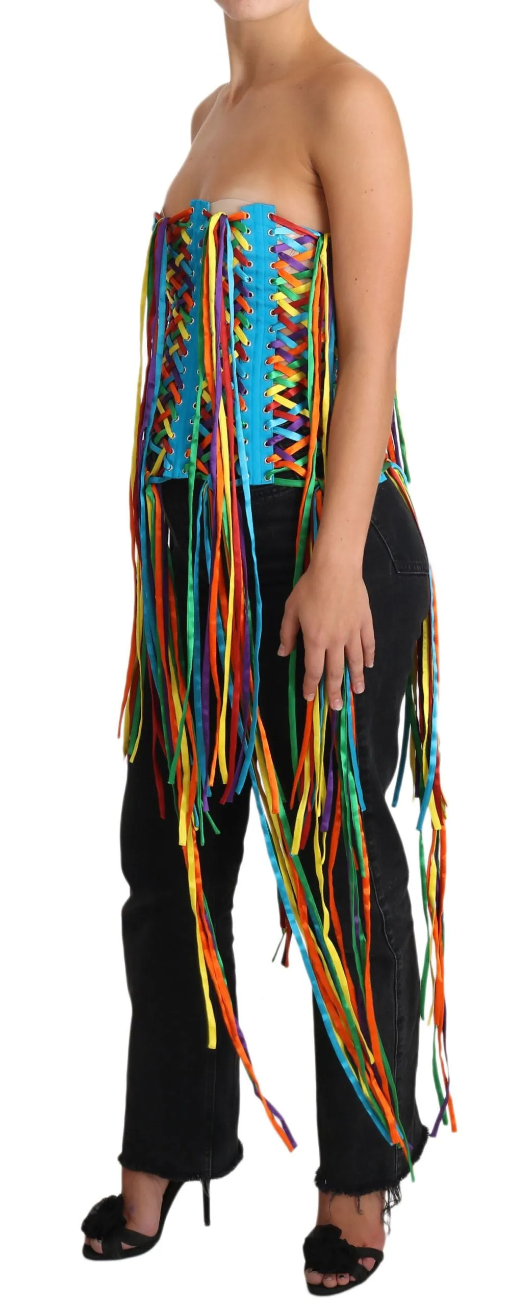 Multicolor Strapless Bustier Corset Top sold by Louxly product image thumbnail 3