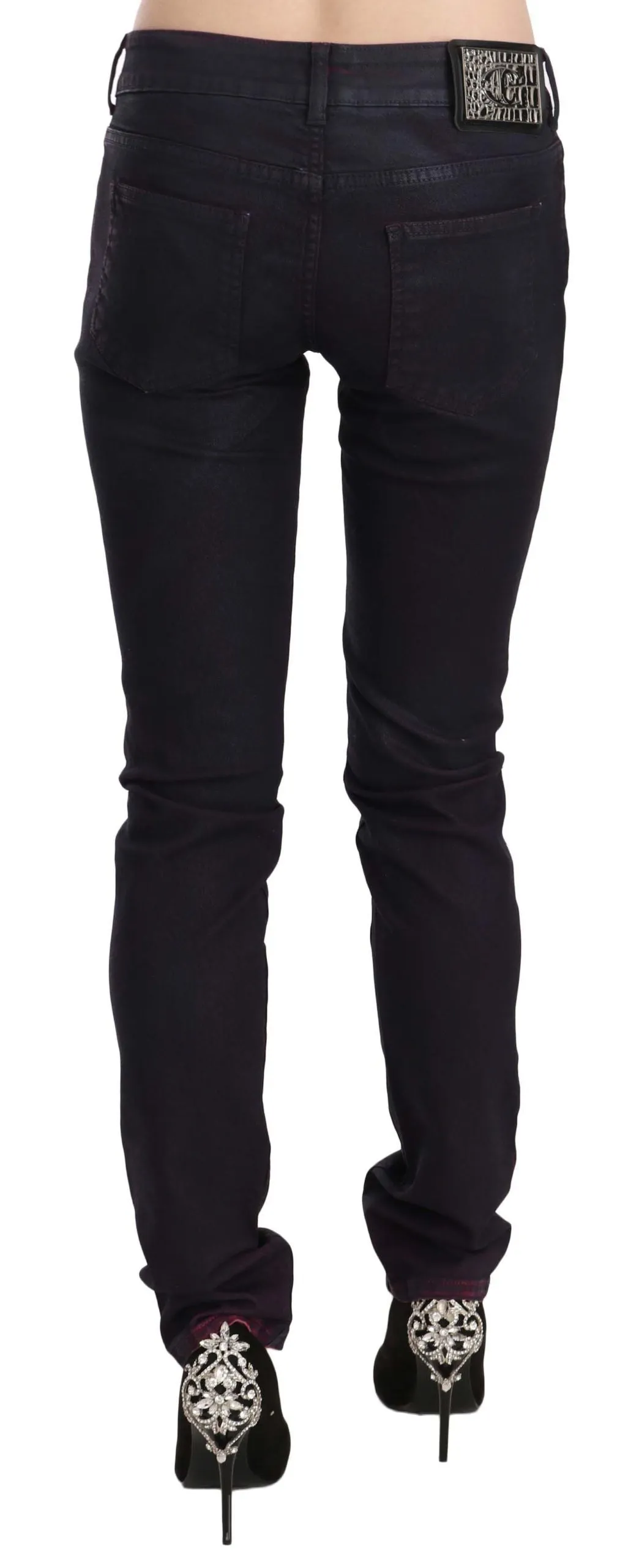 Chic Black Low Waist Skinny Denim sold by Louxly product image thumbnail 2