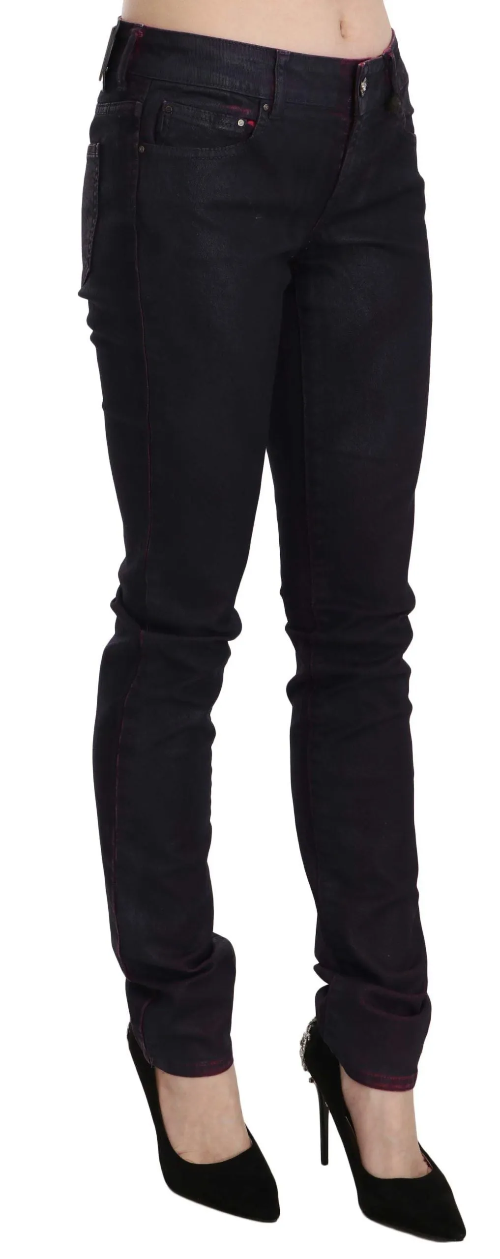 Chic Black Low Waist Skinny Denim sold by Louxly product image thumbnail 3