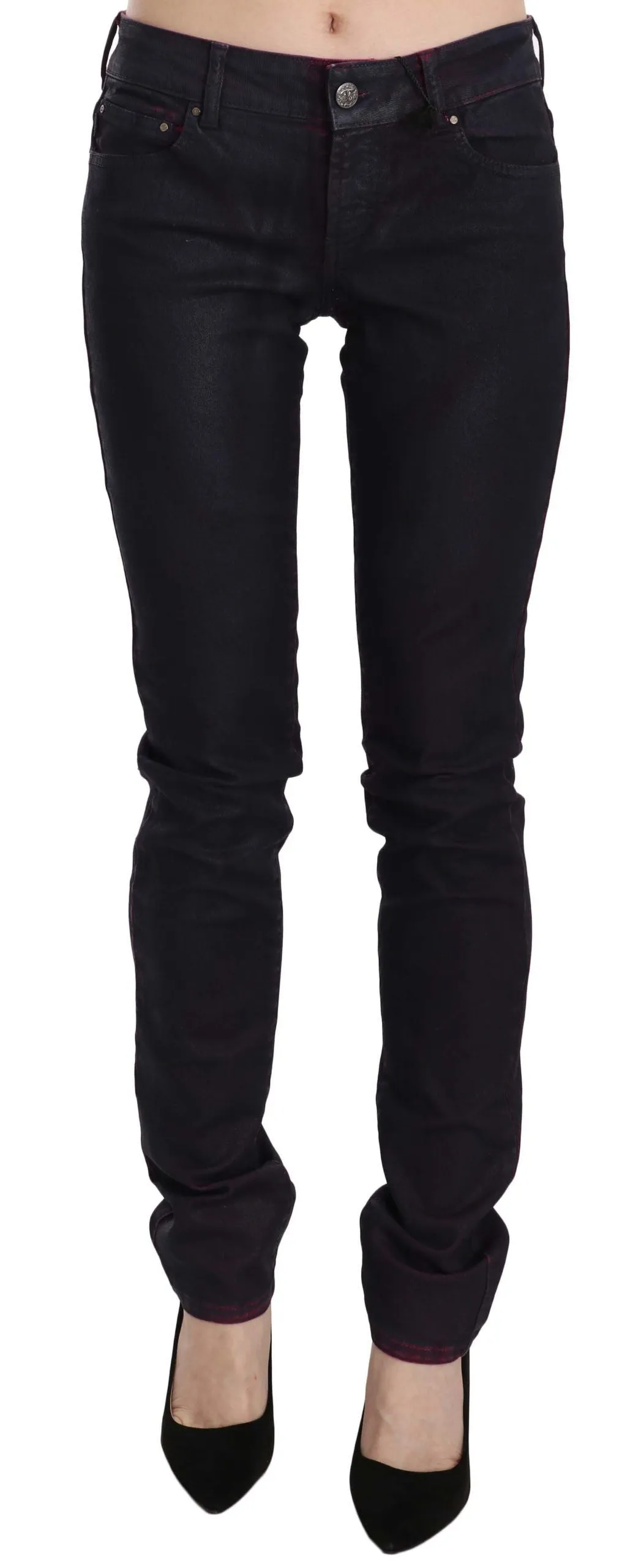 Chic Black Low Waist Skinny Denim sold by Louxly