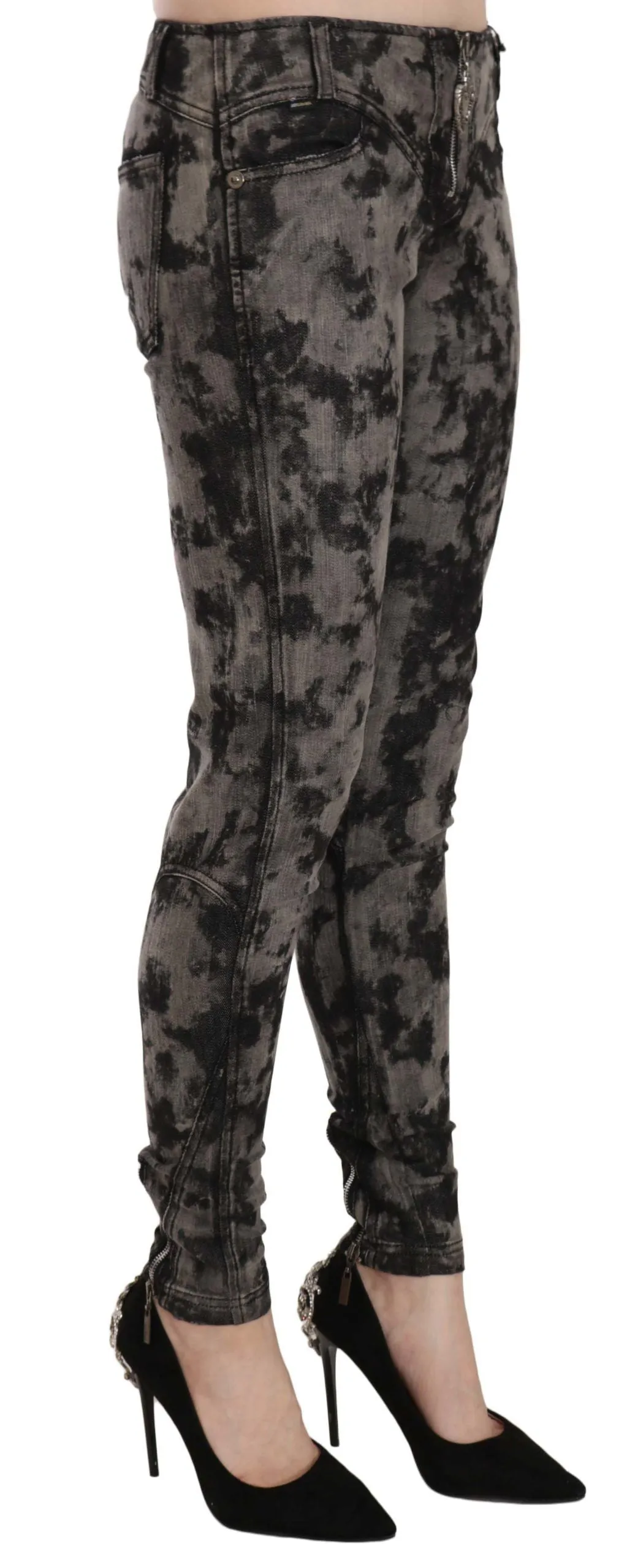 Elegant Low Waist Skinny Denim Pants sold by Louxly product image thumbnail 4