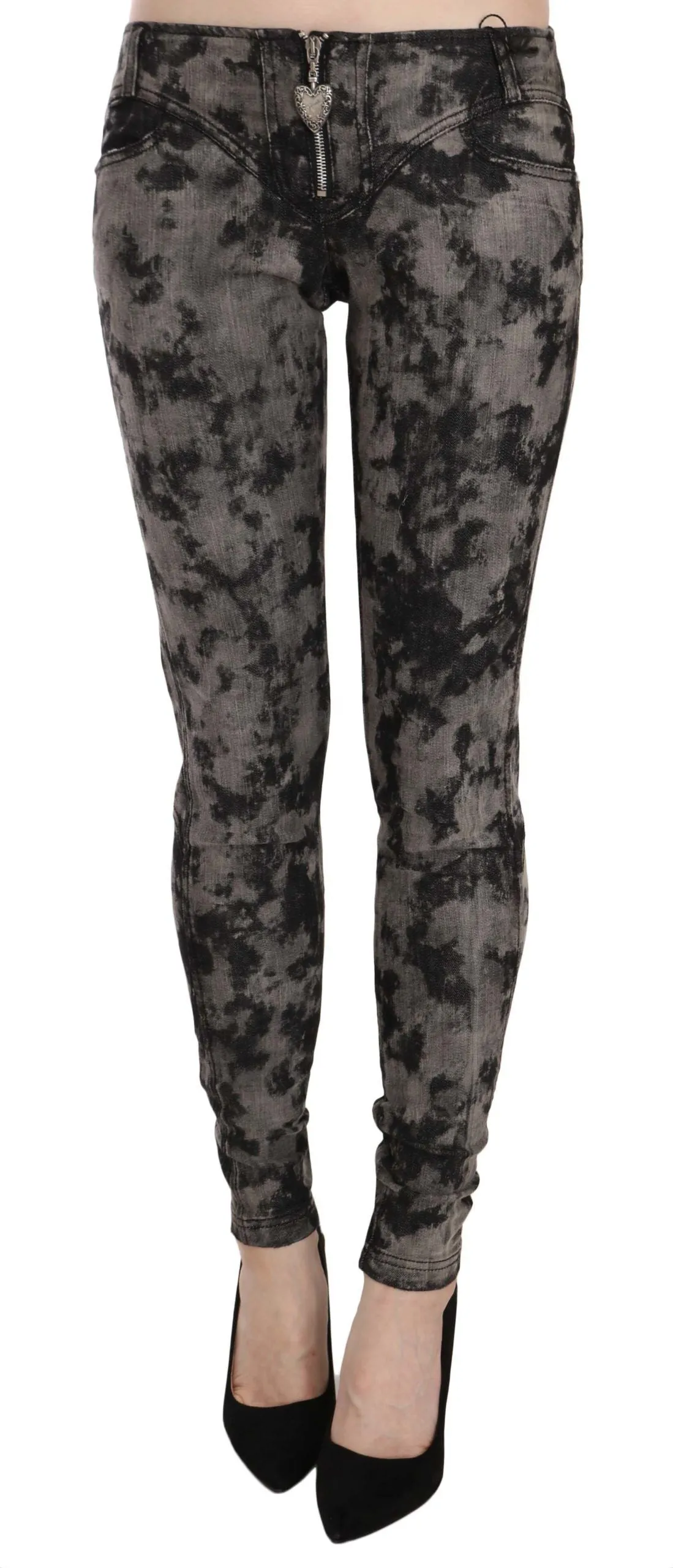 Elegant Low Waist Skinny Denim Pants sold by Louxly