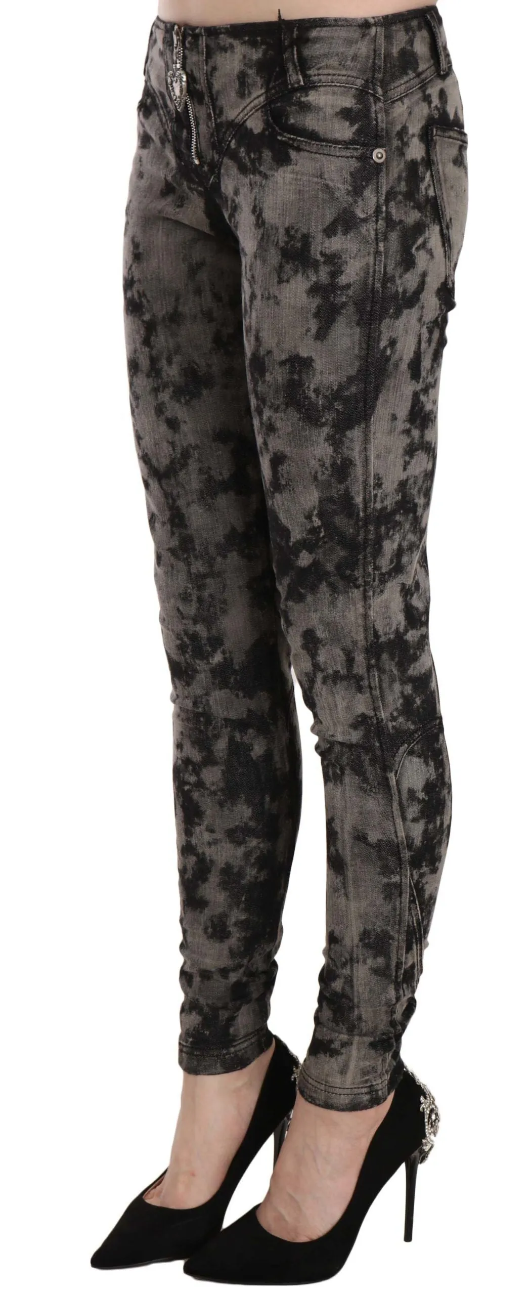 Elegant Low Waist Skinny Denim Pants sold by Louxly product image thumbnail 2