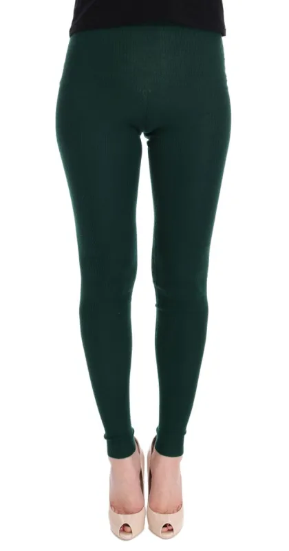 Elegant High-Waist Cashmere Tights Pants sold by Louxly