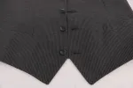 Elegant Gray Waistcoat Vest sold by Louxly
