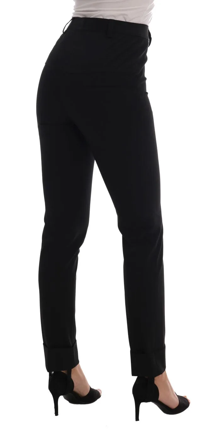 Sleek Black Stirrup Leggings sold by Louxly product image thumbnail 3