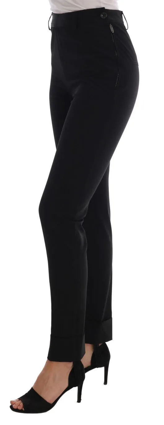 Sleek Black Stirrup Leggings sold by Louxly product image thumbnail 2