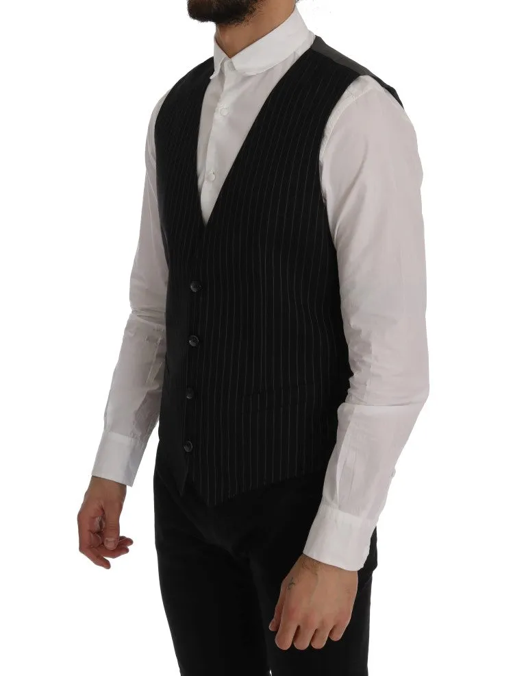 Sleek Striped Waistcoat Vest sold by Louxly product image thumbnail 2