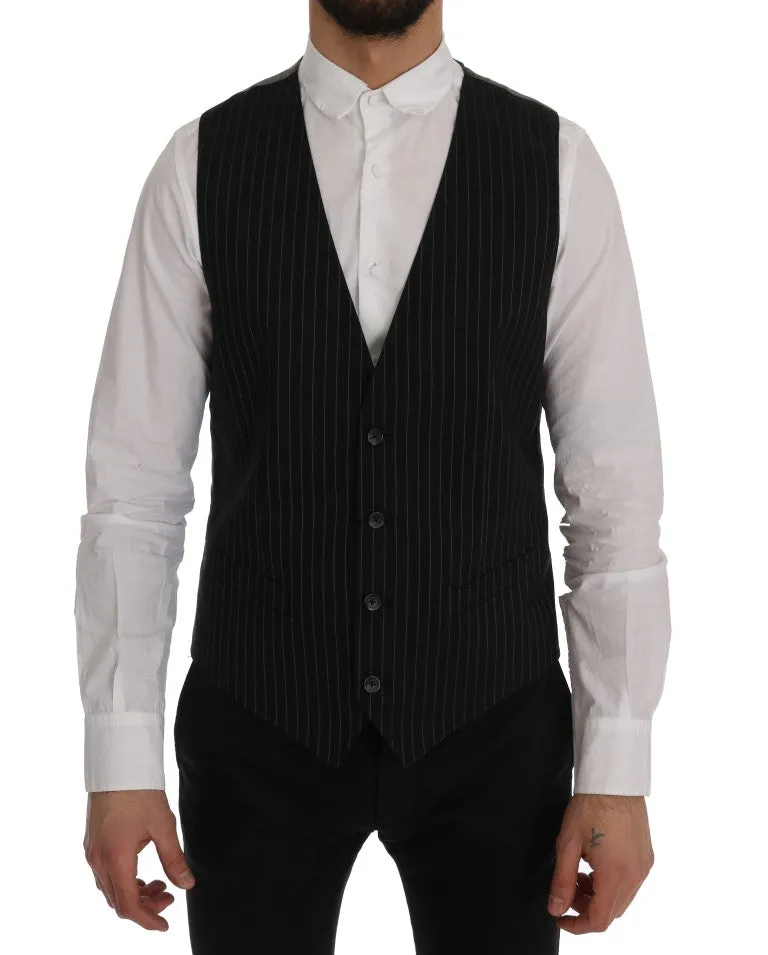 Sleek Striped Waistcoat Vest sold by Louxly product image thumbnail 4