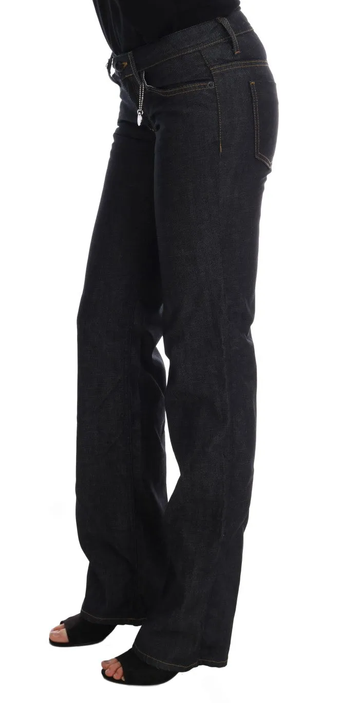 Chic Dark Blue Straight Fit Jeans sold by Louxly product image thumbnail 3