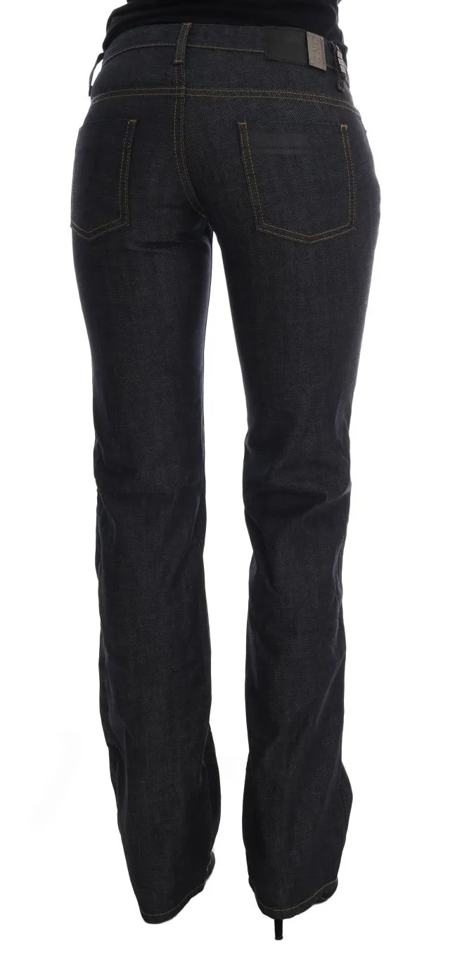 Chic Dark Blue Straight Fit Jeans sold by Louxly product image thumbnail 4
