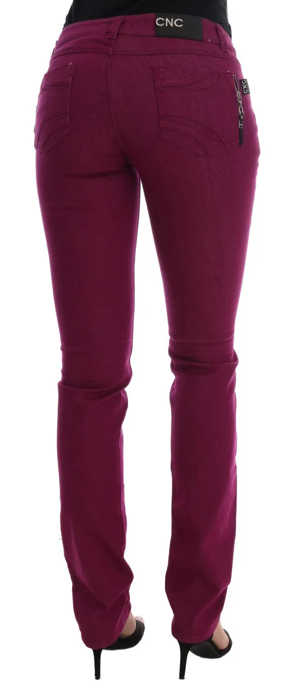 Elegant Purple Super Slim Jeans sold by Louxly product image thumbnail 3