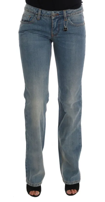 Chic Classic Fit Straight Blue Jeans sold by Louxly