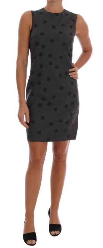 Chic Sleeveless Polka Dotted Wool Dress sold by Louxly