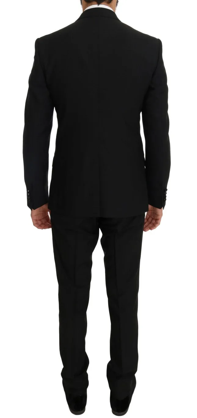Elegant Black Three-Piece Suit with Saxophone Embroidery sold by Louxly product image thumbnail 3