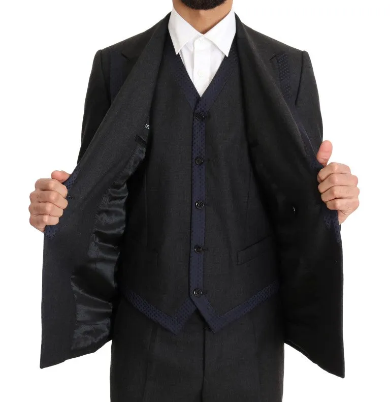 Elegant Gray Polka Dot 3-Piece Suit sold by Louxly product image thumbnail 5