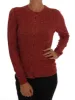 Red Wool Cardigan Sweater sold by Louxly