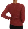 Red Wool Cardigan Sweater sold by Louxly