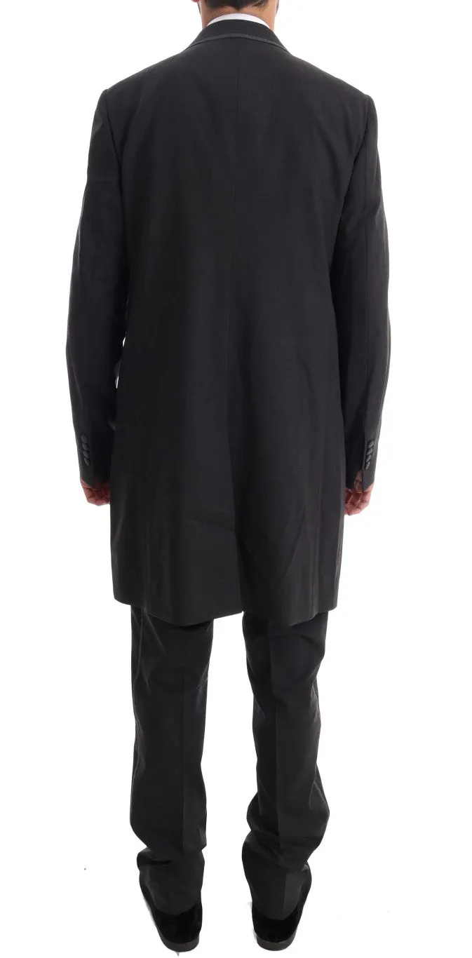 Elegant Gray Double Breasted Wool Suit sold by Louxly product image thumbnail 3