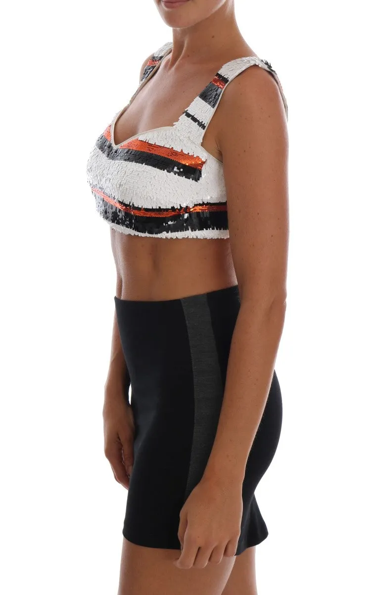 Sequined Bustier Top in Vibrant Tones sold by Louxly product image thumbnail 2