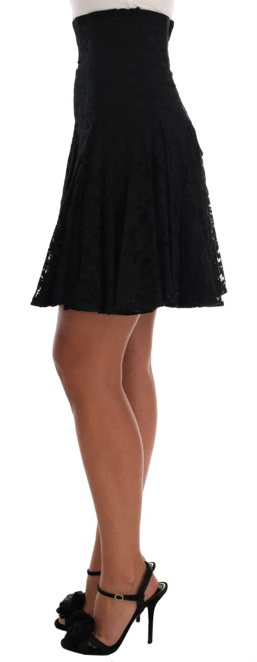 Elegant Floral Lace A-Line Mini Skirt sold by Louxly product image thumbnail 2