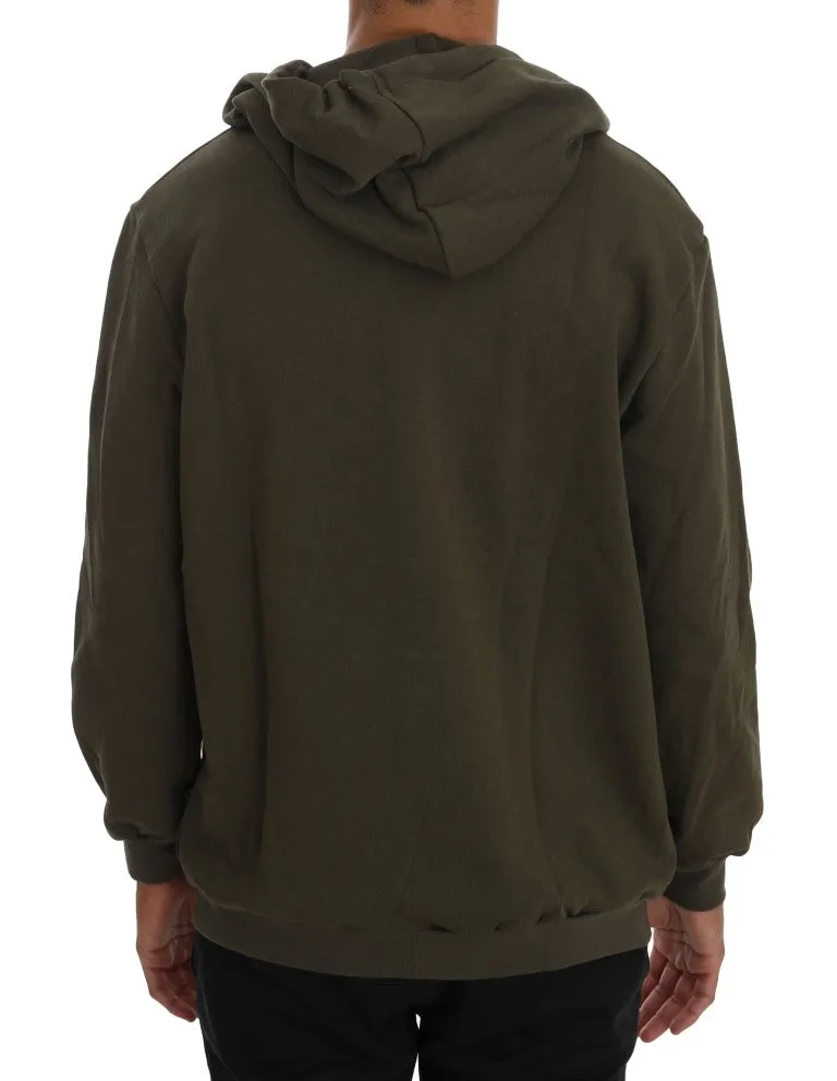 Elegant Green Full Zip Hooded Sweater sold by Louxly product image thumbnail 3