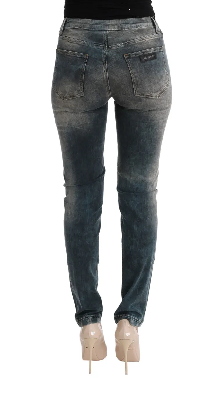 Chic Blue Wash Slim Fit Jeans sold by Louxly product image thumbnail 3