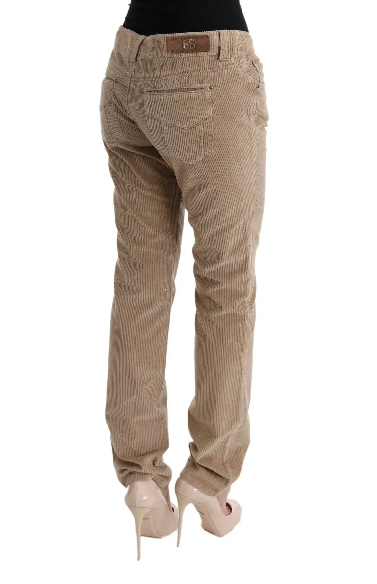 Beige Regular Fit Luxe Trousers sold by Louxly product image thumbnail 4